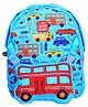 Super Cute Cars Two-in-One School Backpack for Kids, Aqua Blue 14 Inch