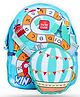 Super Cute Baloon Two-in-One School Backpack for Kids, Aqua Blue 14 Inch