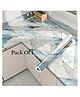 SANISHTH Marble foil Stickers Oil Proof Waterproof Stove Sticker Wallpaper for Kitchen Oil Proof Wallpaper Peel and Stick size 60cm x 200cm (Sky Gold Pack Of 1)