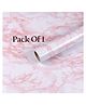 SANISHTH 60 cm X 200 cm Kitchen Wallpaper Oil Proof,Waterproof self-Adhesive Wall Stickers for Kitchen Anti-Mold and Heat Resistant Aluminium Backsplash Wallpaper (Pink pack Of 1)