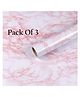 SANISHTH 60 cm X 200 cm Kitchen Wallpaper Oil Proof,Waterproof self-Adhesive Wall Stickers for Kitchen Anti-Mold and Heat Resistant Aluminium Backsplash Wallpaper (Pink pack Of 3)