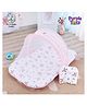 Purple Tots Muslin Baby Bedding Set & Mosquito Net with Aeroplane Design - White & Pink