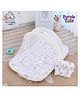 Purple Tots Muslin Baby Bedding Set & Mosquito Net with Space Design - White & Yellow