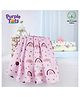 Purple Tots Muslin Swaddle with Rainbow Print Pack of 3 - Pink