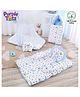 Purple Tots Muslin Printed Bedding Set - Blue