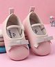 Babyoye Slip On Booties With Bow Applique - Pink