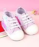 Babyoye Lace Up Booties With Sequin Detailing - Pink