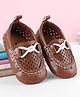 Babyoye Slip On Solid Booties - Brown