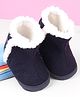 Babyoye Velcro Closure Booties - Navy Blue