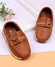 Cute Walk by Babyhug Slip On Solid Loafers - Tan