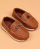 Cute Walk by Babyhug Slip On Solid Loafers - Brown