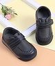 Cute Walk by Babyhug Formal Shoes With Velcro Closure - Navy Blue