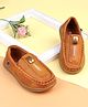 Cute Walk by Babyhug Slip On Solid Loafers - Brown