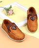 Cute Walk by Babyhug Slip On Solid Loafers - Brown