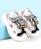 Babyoye Velcro Closure Casual Shoes with Applique - Grey