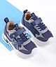 Cute Walk by Babyhug Velcro Closure Sneakers with Lace Detailing - Navy Blue