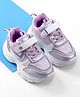 Cute Walk by Babyhug Velcro Closure Foil Printed Sneakers with Lace Detailing - Purple