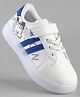 Pine Kids Sneaker Shoes Wiht Velcro Closure & Cartoon Print - Blue
