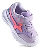 Pine Kids Solid Sneaker Shoes With Velcro Closure - Purple