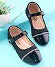 Cute Walk by Babyhug Solid Colour Ballerina With Velcro Closure - Black