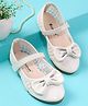 Cute Walk by Babyhug Velcro Closure Ballerina With Bow Applique - Beige