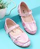 Cute Walk by Babyhug Ballerina With Bow & Pearl Applique - Pink