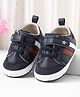 Cute Walk by Babyhug Solid Booties With Velcro Closure - Navy Blue