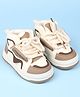 Babyoye Lace Up Solid Sneaker Shoes - Khaki