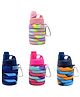 SCHOOLISH 500ml Portable Silicone Foldable and Stretchable Water Bottle for Outdoor Sports and Camping Boiling Water Applicable - Pack of 1 - Color May Vary