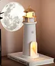 COZY VIBES Moon Lighthouse Projector With Remote Control Night Light Rechargeable LED Moon Lamp for Kids, Bedroom - Perfect Christmas, Birthday Gift for Boys & Girls - PACK OF 1 - COLOR MAY VARY
