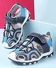 Cute Walk by Babyhug Velcro Closure Solid Sandals - Blue