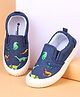 Cute Walk by Babyhug Slip On Casual Shoes With Dino Embroidery - Navy Blue