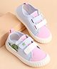 Cute Walk by Babyhug Velcro Closure Casual Shoes With Whale Patch - Pink