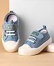 Cute Walk by Babyhug Canvas Velcro Closure Casual Shoes With Lace Detailing - Light Blue