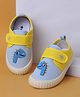 Cute Walk by Babyhug Casual Shoes with Velcro Closure & Dino Applique - Yellow