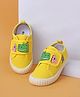 Cute Walk by Babyhug Casual Shoes With Velcro Closure & Dino Print - Yellow