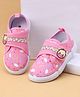 Cute Walk by Babyhug Velcro Closure Casual Shoes with Rainbow Print - Fuchsia