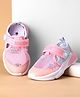 Cute Walk by Babyhug Canvas Velcro Closure Casual Shoes With Mesh Detailing - Pink