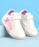 Babyoye Velcro Closure Casual Shoes with Panda Applique - Pink