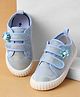 Cute Walk by Babyhug Casual Shoes with Velcro Closure And Sequin Flower Design - Blue