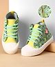 Cute Walk by Babyhug Casual Lace Up Shoes With Dino Print - Green
