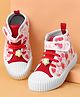 Cute Walk by Babyhug Casual Shoes With Velcro Closure &  Floral Print - Red