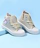 Cute Walk by Babyhug Casual Shoes With Zip Closure Shoes & Unicorn Badge - Golden