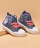 Cute Walk by Babyhug Casual Shoes With Zip Closure Shoes & Unicorn Badge - Blue