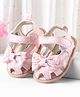 Cute Walk by Babyhug Booties With Floral Embroidery - Pink