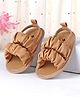 Cute Walk by Babyhug Booties  with Back Strap - Beige