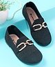 Cute Walk by Babyhug Slip On Solid Ballerina - Black