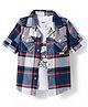 Ruff 100% Cotton Woven Full Sleeves Twill Checkered Shirt with T-Shirt - Blue