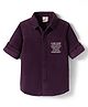 Ruff 100% Cotton Woven Full Sleeves Solid Color Regular Fit Corduroy Shirt - Wine