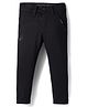 Ruff Cotton Woven Full Length Solid Trouser - Black